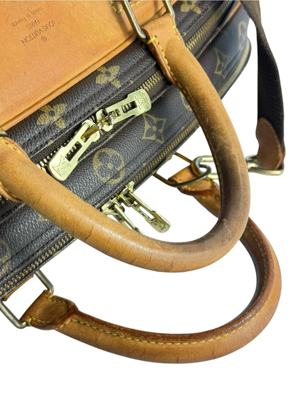 LOUIS VUITTON Alize 24 Heures Duffle Luggage Bag Made in France Authenticated